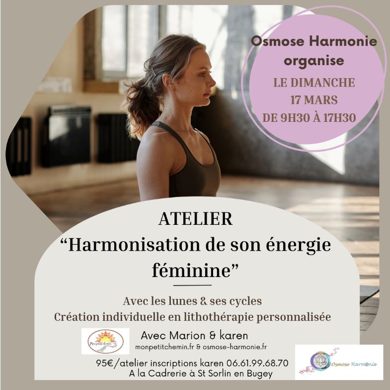 Harmonisation , lunes cycles feminité feminin sacré guidances lithothérapie Atelier Dimanche